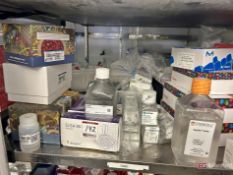 Lot consisting of Assorted Lab Fluids and Mediums