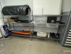 (2) Stainless steel metro racks w/ contents