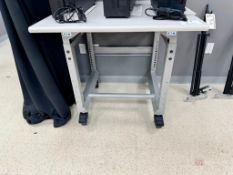 Eaton Adjustable height workbench on casters