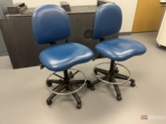 (2) Workstation Industries Lab chairs, grounding chains