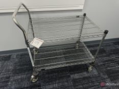 Two Shelf rolling metro cart
