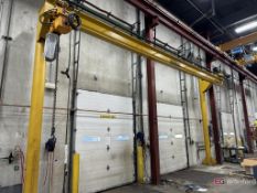 Kundel 1.5-Ton Free-Standing Monorail w/ Harrington 1.5-Ton Hoist