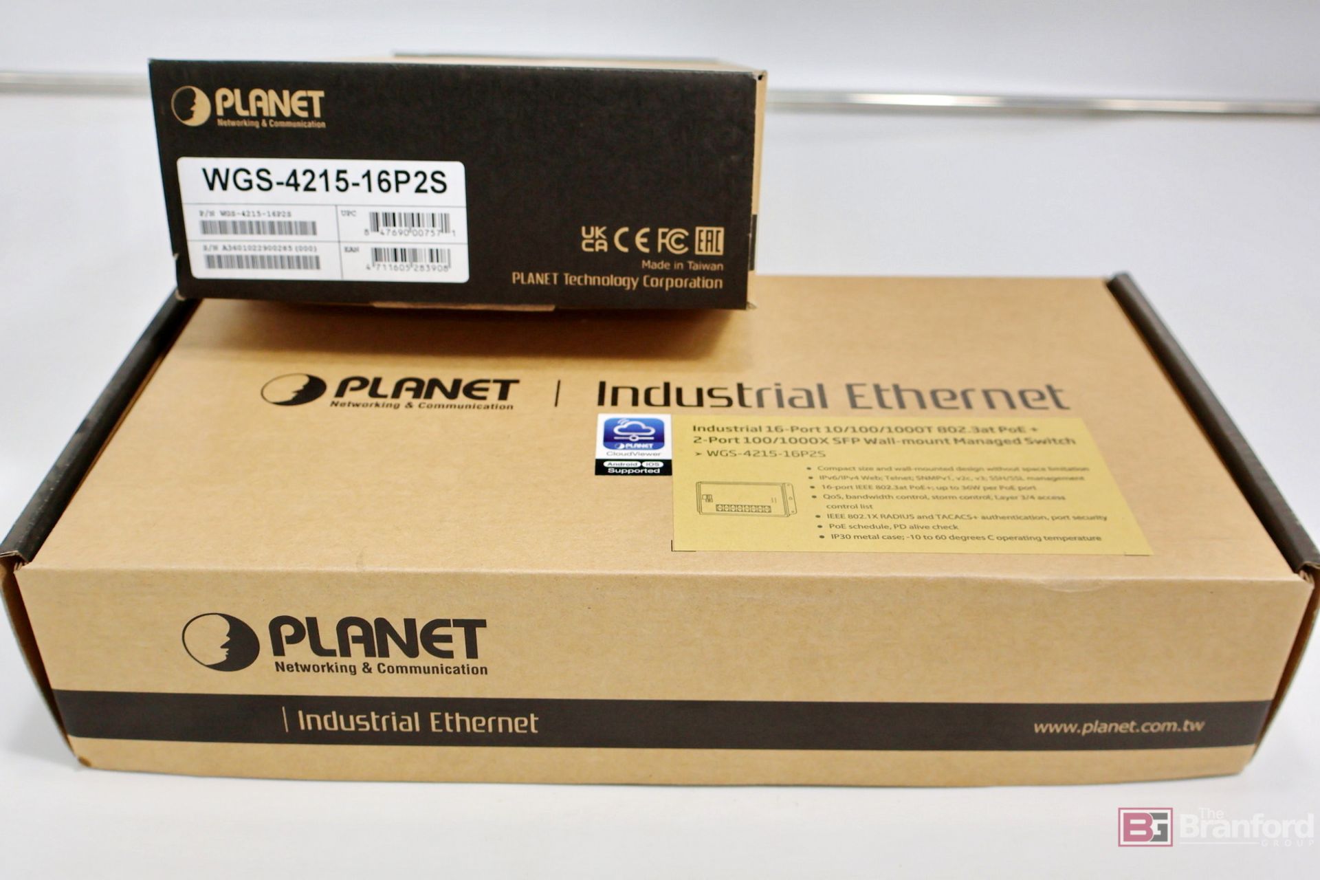 (2) Planet Networking & Communication WGS-4215-16P2S; 16-Port Wall-Mount Managed Ethernet Switch - Image 2 of 4