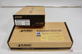 (2) Planet Networking & Communication WGS-4215-16P2S; 16-Port Wall-Mount Managed Ethernet Switch