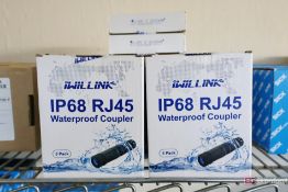 (29) iwillink Waterproof RJ45 Couplers; New In Box