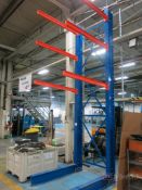 (3) Sections of Heavy Duty Single-Sided Cantilever Racking