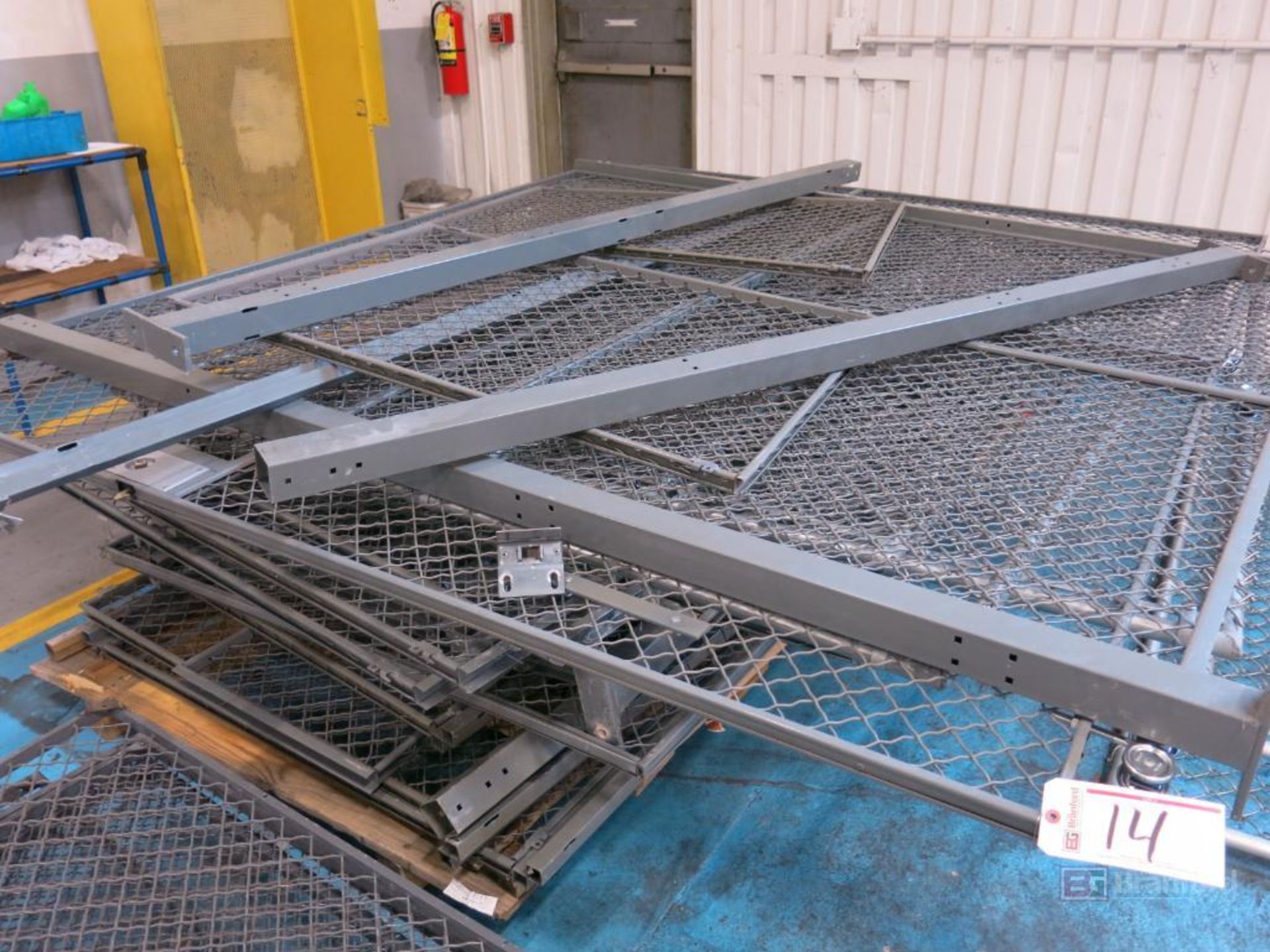Large Lot of Interior Room Divide Fencing w/ Slide Doors - Image 2 of 2