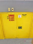 Uline Model H4176M-Y 2-Door 20-Gallon Cap. Flammable Liquid Storage Cabinet