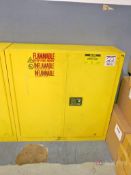 Uline Model H4176M-Y 2-Door 20-Gallon Cap. Flammable Liquid Storage Cabinet