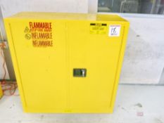 Uline Model H-1563M-Y 2-Door 30-Gallon Cap. Flammable Liquid Storage Cabinet