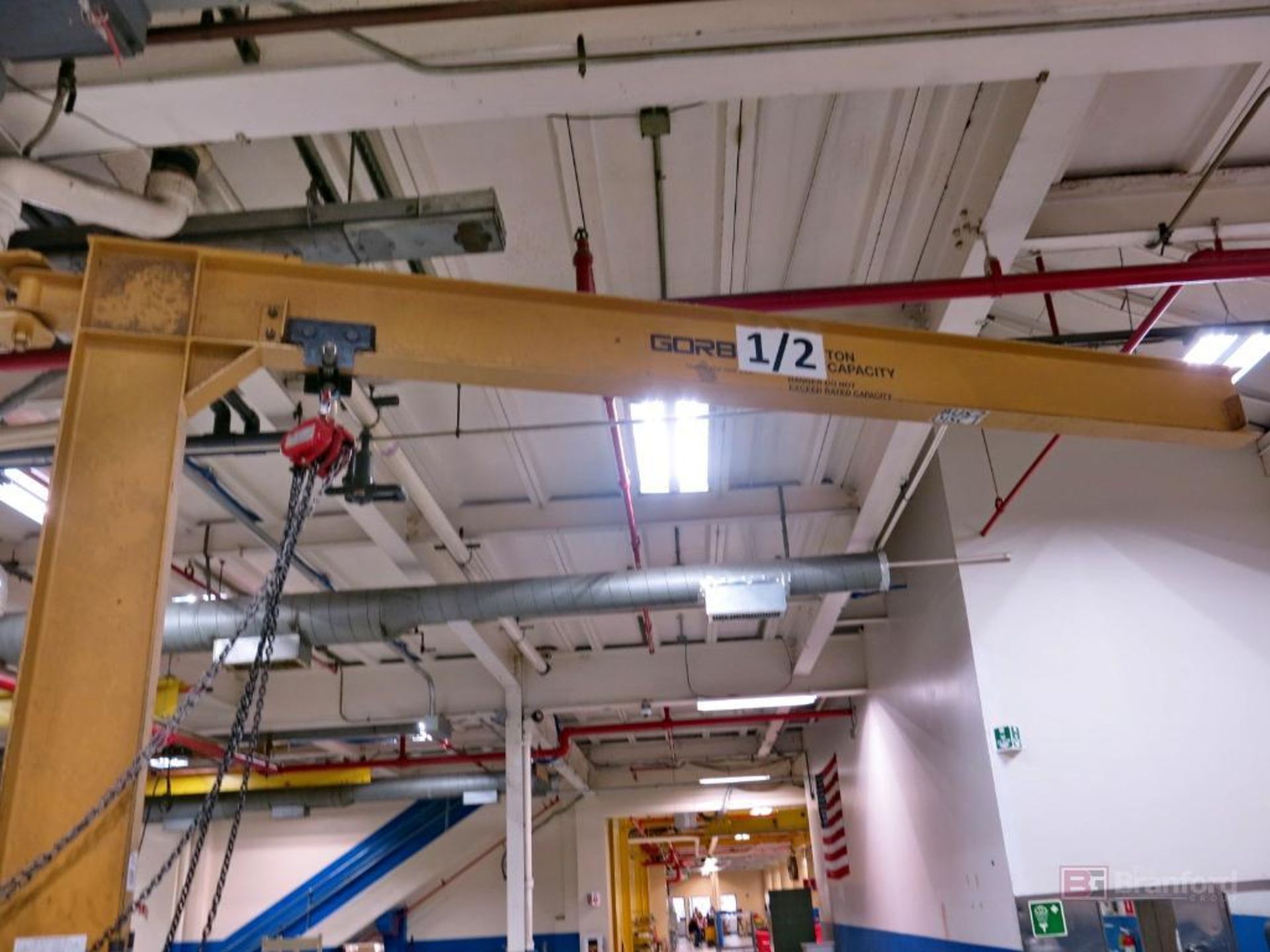 Grob 1/2-Ton Wall Mount Jib Crane - Image 3 of 3