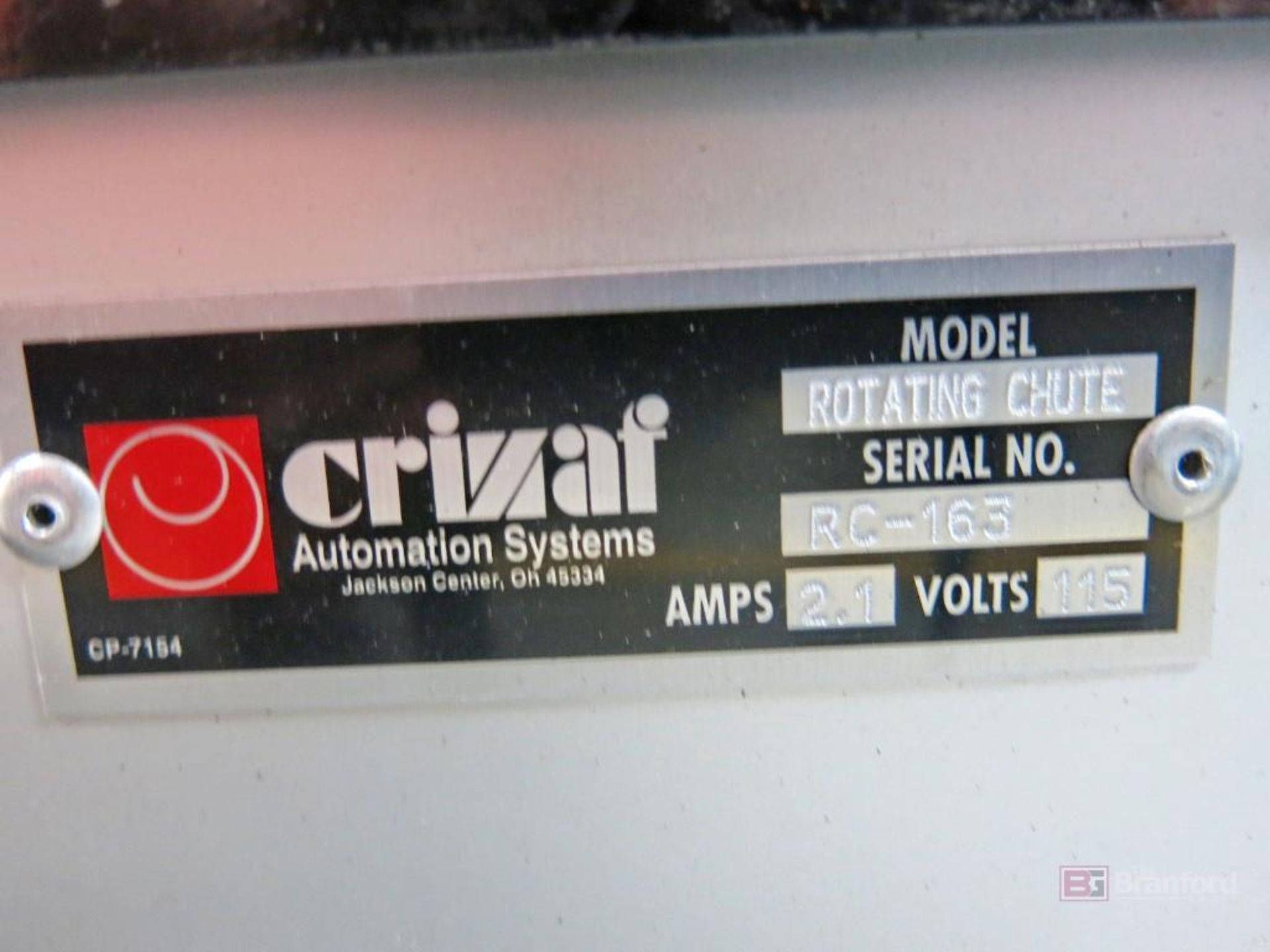 Crizaf Automation Systems Rotating Chute - Image 3 of 3