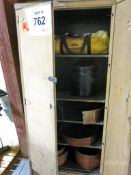 2-Door Steel Cabinet & Contents