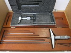 Starrett Depth Gauge Set, Brown & Sharpe Depth Gauge Set