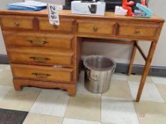 5-Drawer Wooden Desk