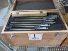 Fowler (6) Piece Micrometer Set