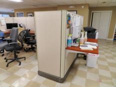 Sections of Cubicles w/ cabinets & desks