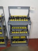 3-Tier Rack, w/ [25] BT 40 Taper Tool Holders