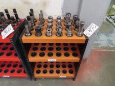 3-Tier Tool Tower, w/ [24] BT-40 Taper Tool Holders