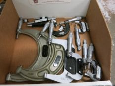 Lot of Micrometers & Micrometer Extensions