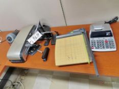 Calculator, Paper Cutter, Hole Punches, etc.