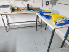 Table, w/ Brother printer, APC back-up