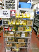 Rack, w/ helicoil thread repars, brass bushings, hardware, etc.