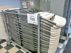 Lifetime Plastic Folding Chairs, w/ [4] 60