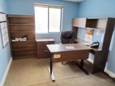Power Elevated Desk, w/ credenza