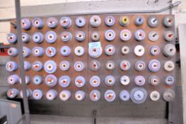 Lot-Various Used Grinding Wheels on (1) Wall