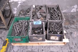 Lot-Various Hold Down Tooling in (6) Totes on (1) Pallet