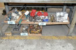 Lot-Sleeve Bushings and Setup Tooling in (7) Boxes and (2) Totes Under (1) Bench