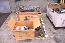 Lot-(1) Jin Shin 3-HP 3-PH Motor, Enclosed Safety Switch Boxes, Palm Button Controls, Etc.