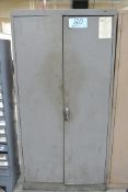 Lot-(1) 2-Door Supply Cabinet with Various Paints, Oils, Solvents, Etc. Contents