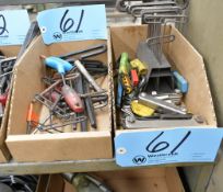 Lot-T-Handle Allen Wrenches and Allen Wrench Sets in (2) Boxes