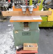Ritter Model R800, 2-Spindle Horizontal Wood Borer, Foot Pedal Control, on Cart