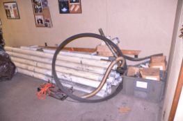Lot-Dis-Assembled Galvanized Pipe and Buss Bars in (1) Group, (Upstairs Office)