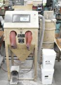 Trinco Model 24, 2-Hole Dry Shot Blast Cabinet, 24