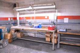 Lot-(2) Articulating Arm Pneumatic Single Head Screwdriving Machines with Bench