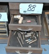 Lot-Grinding Arbor Tools in (1) 6-Drawer Organizer Cabinet