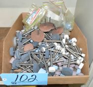 Lot-Various Grinding Arbor Stones in (1) Box