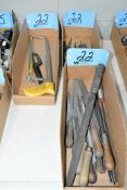 Lot-Files, Saws, Chisels, Punches, Etc. in (3) Boxes