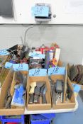 Lot-Oil Squirt Cans, Brushes, Putty Knives, Squeegees, Knives, Scotchbrite Type Pads, Etc.