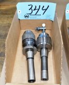 Lot-(2) R8 Tool Holders with Drill Chucks in (1) Box