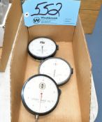 Lot-(3) Various Dorsey Dial Force Indicator Gages in (1) Box