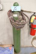 Lot-(1) Oxygen/Acetylene Torch with Hose, Gages and (1) Oxygen Tank