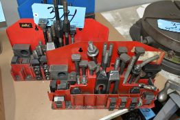 Lot-(2) Hold Down Tooling Sets, (Red)
