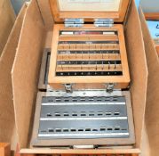 Lot-(2) Various Wafer Gage Block Sets in (1) Box