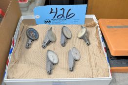 Lot-(6) Various Dial Force Indicator Gages in (1) Box