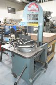 Roll-In Vertical Metal Cutting Band Saw, with Clamp and Blades, Portable